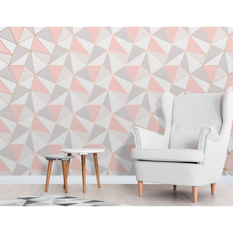 Trule Adair Geometric Wallpaper & Reviews Wayfair
